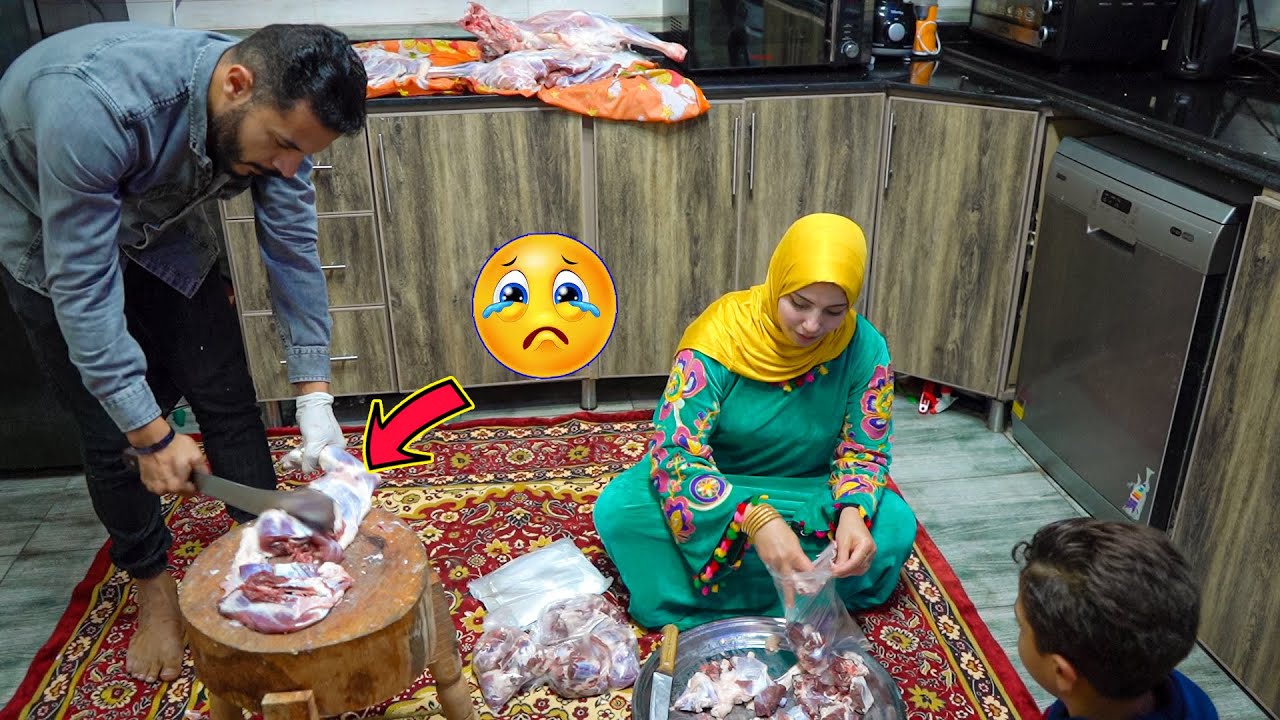 جبنا جديان وزعنهم🚗بس للاسف😢(قدر الله وما شاء فعل)😱🤕