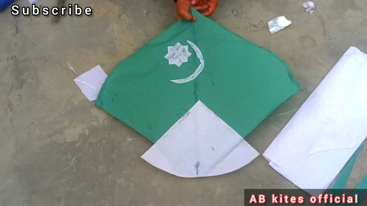 (1tawa) Gudda How To Make A Kite With Plastic Bag & Broom Sticks | Kite banane ka Asan tarika