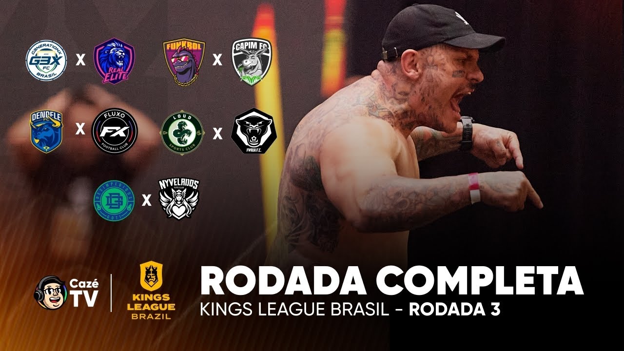 3&ordf; RODADA COMPLETA: G3X X REAL ELITE | KINGS LEAGUE BRASIL | 3&ordf; RODADA DA KINGS CUP