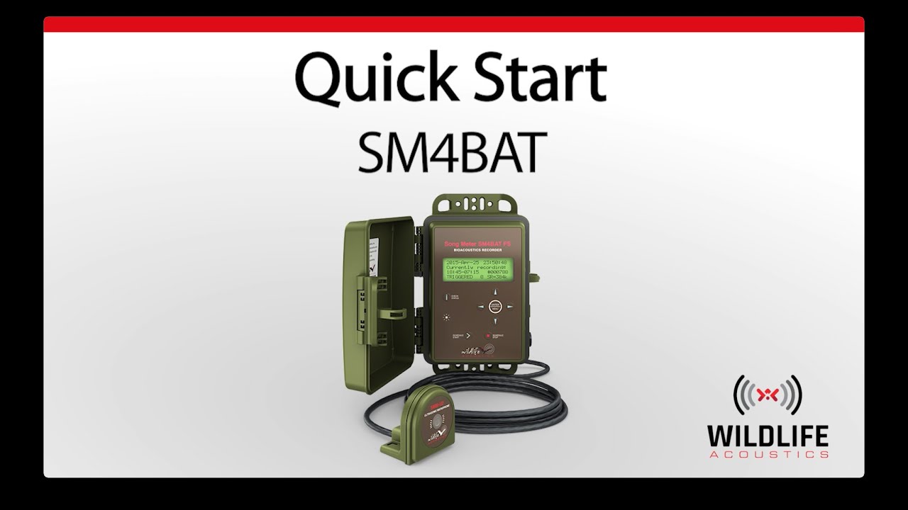 Song Meter SM4BAT Part 1/8: Quick Start | Bat Sound Recorder