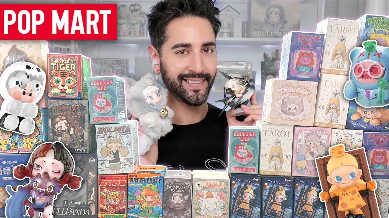UNBOXING RANDOM BLIND BOXES! Pop Mart, Skullpanda, Pino Jelly, Zsigga, Molinta, Shin Woo & MORE! 💜