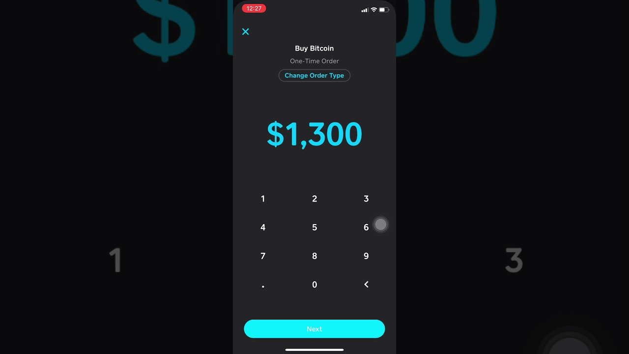 Buying $1300 worth of Bitcoin on Cash App