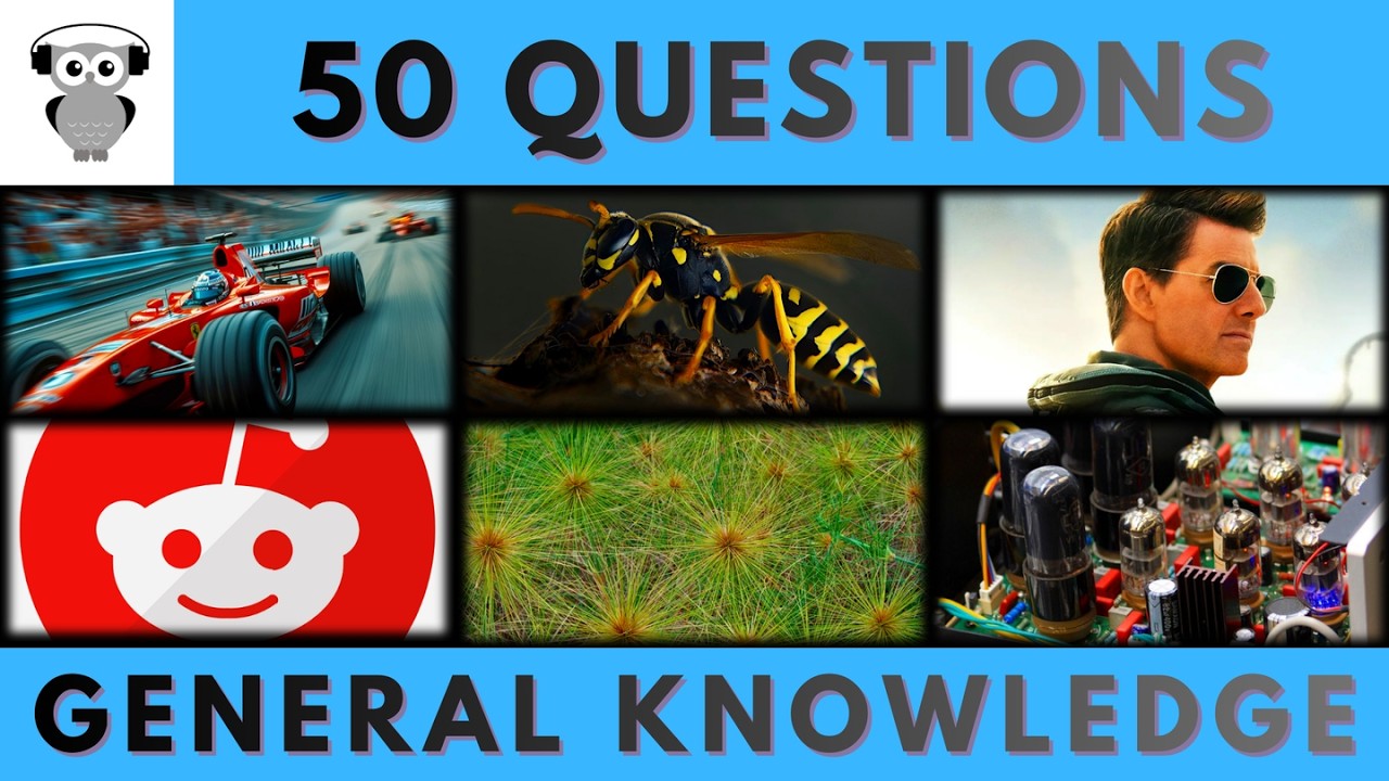 General Knowledge Quiz Trivia | 50 Questions | Do You Know | Pub Quiz #quiz #trivia #pubquiz 