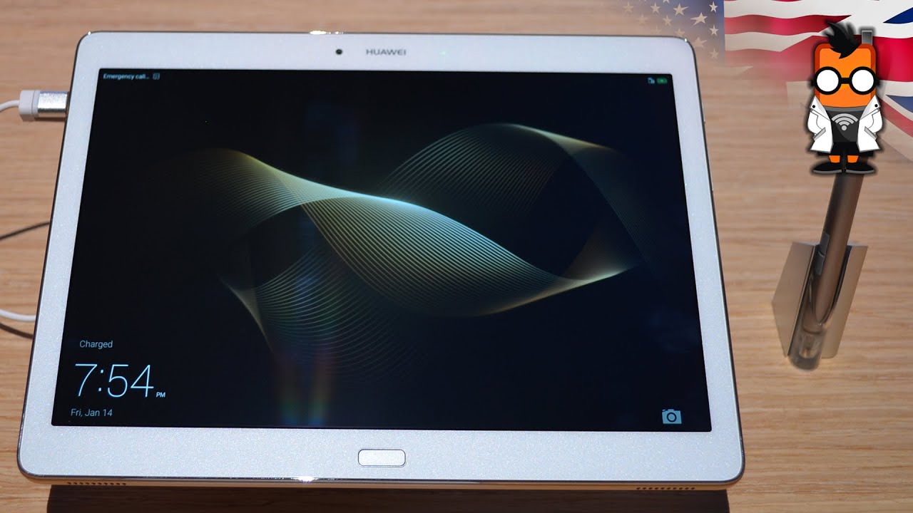 Huawei M2 10 Tablet with Stylus Hands On - CES 2016