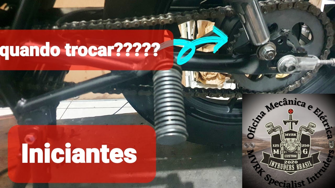 Intruder 125-250   relação corrente quando trocar (iniciantes)