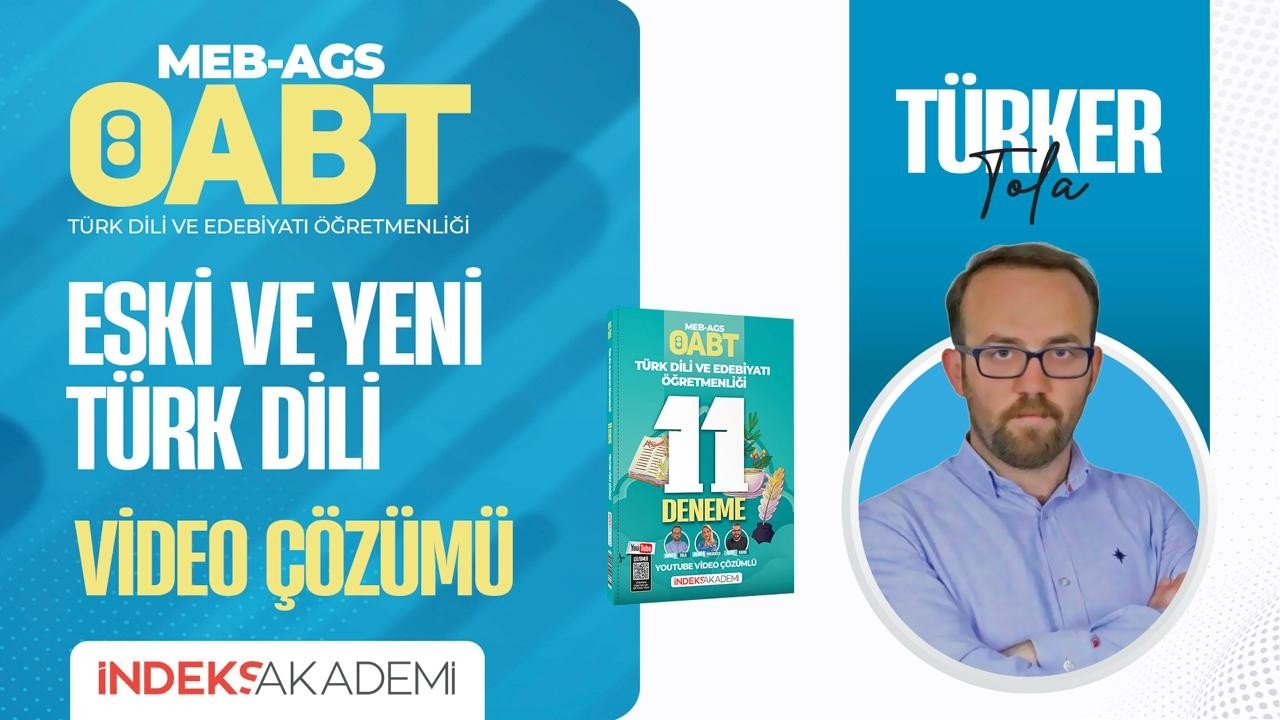 33 - 2026 ÖABT - Eski ve Yeni Türk Dili - 11'li Deneme - IX - Türker TOLA