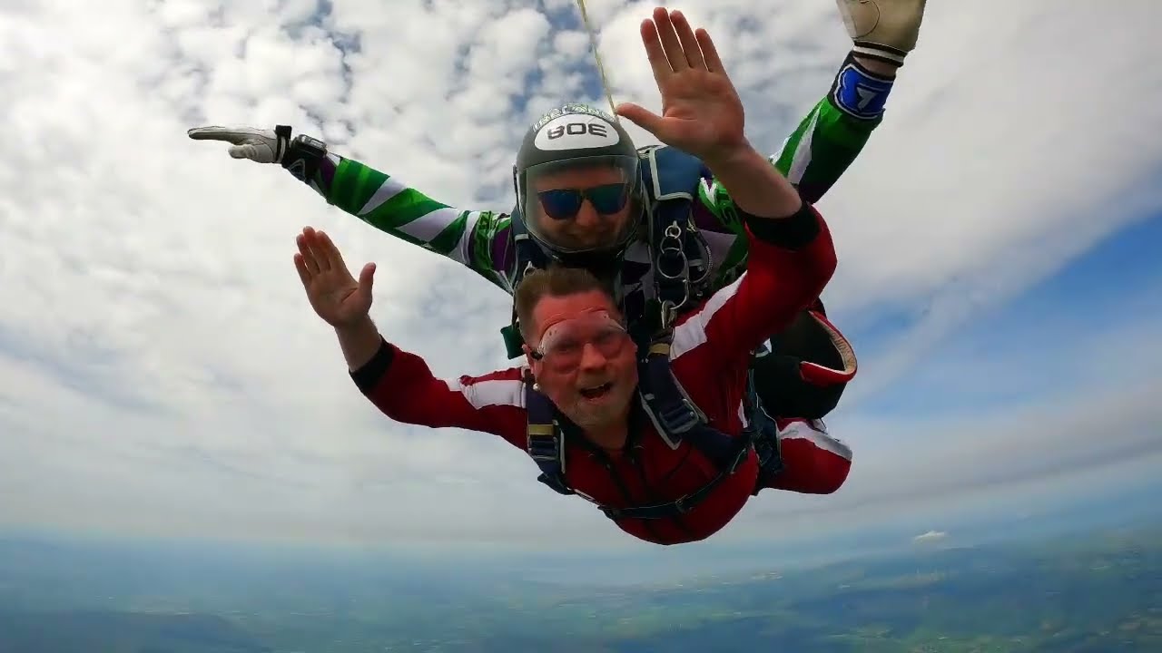 Andy's First Skydive.  Skydive Ireland July 2022 - 15000 feet