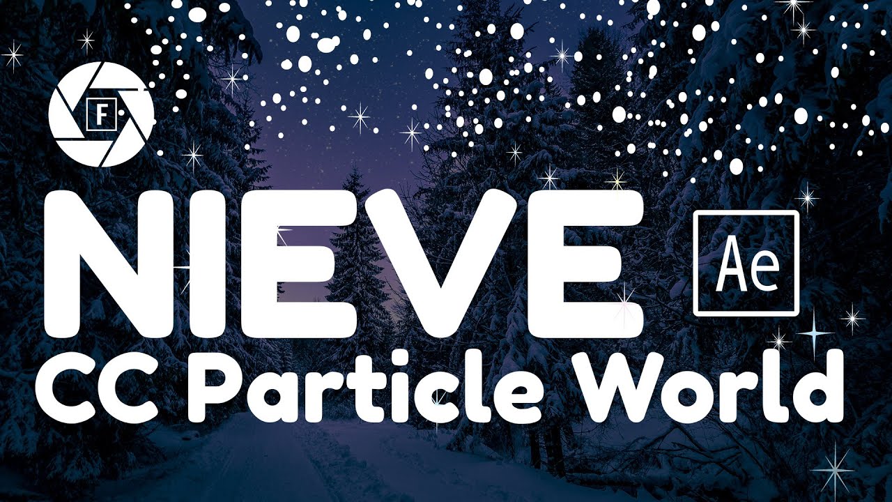 Aprende a crear partículas creando Nieve en After Effects. CC Particle World