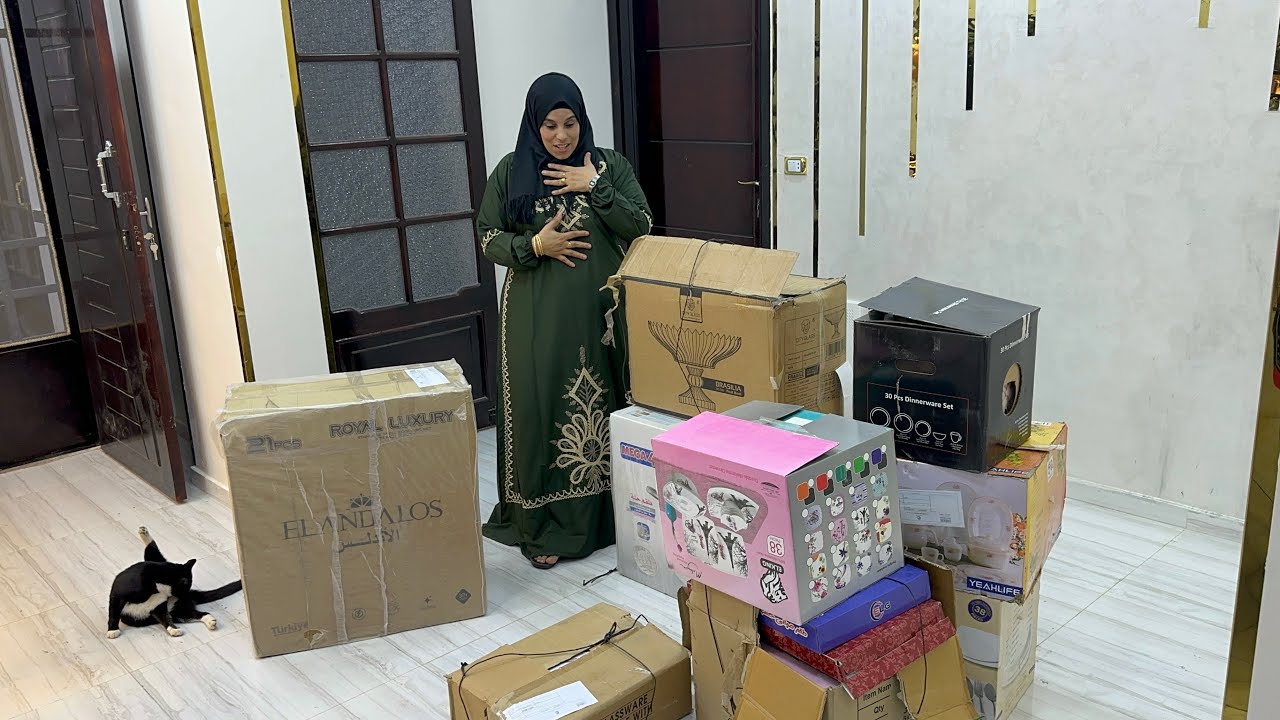 هدايا بنت الامارات للمطبخ الجديد حلفت تفرحني وتفرش مطبخى فرش عروسه منتهى الانبهار💃