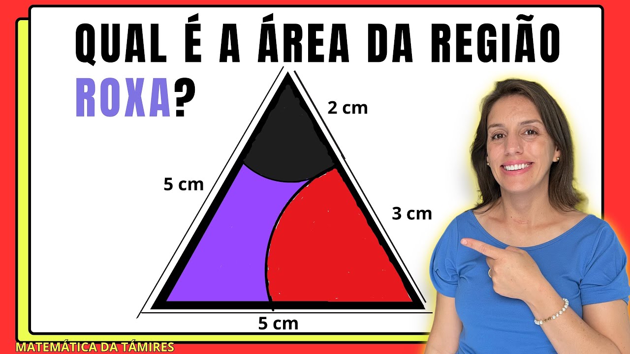 Como Calcular a ÁREA DO SETOR CIRCULAR E DO TRIÂNGULO EQUILÁTERO | @Matemática da Támires