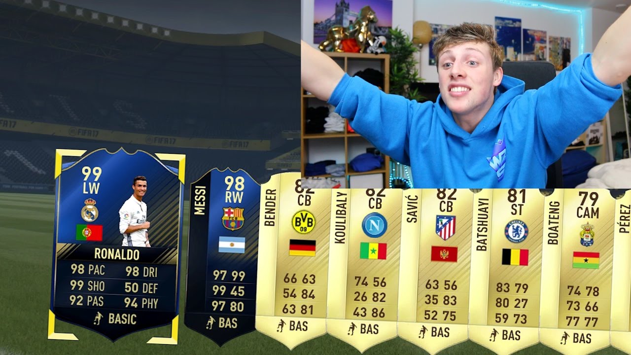 TOTY RONALDO + TOTY MESSI IN THE SAME PACK OPENING - FIFA 17