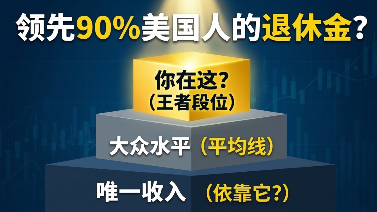 如果你的退休金超过这个数，恭喜你，已经领先90%的美国人！