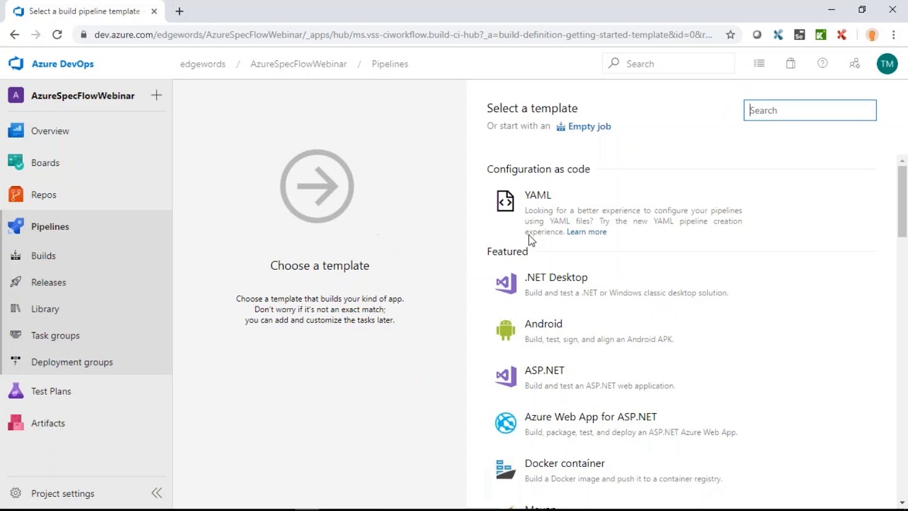 Integrating SpecFlow with Azure DevOps