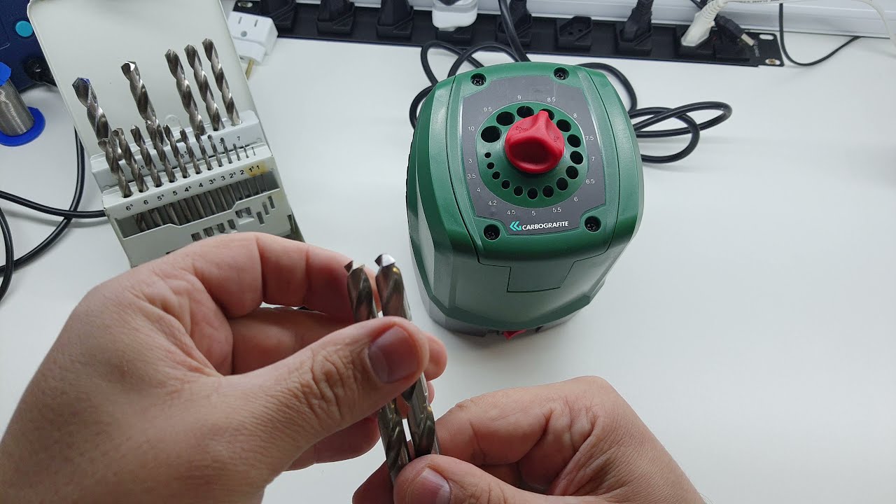 M&aacute;quina para afiar brocas de a&ccedil;o r&aacute;pido, veja antes de comprar, carbografite amolador brocas.