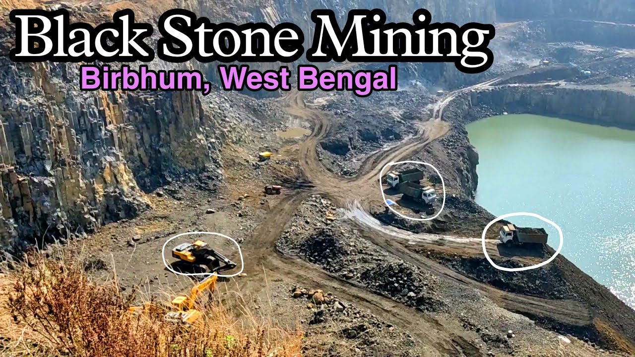 Black stone mining in India | Stone Crusher khadan | Black Stone🪨