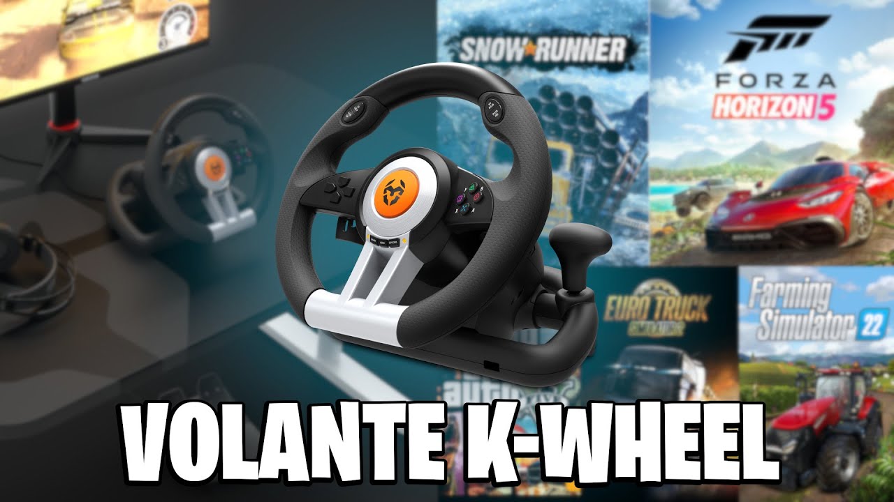 VOLANTE K-WHEEL (KROM) - Unboxing, Tem Dead Zone? e Testes em Jogos + Tutorial para tirar Dead Zone!