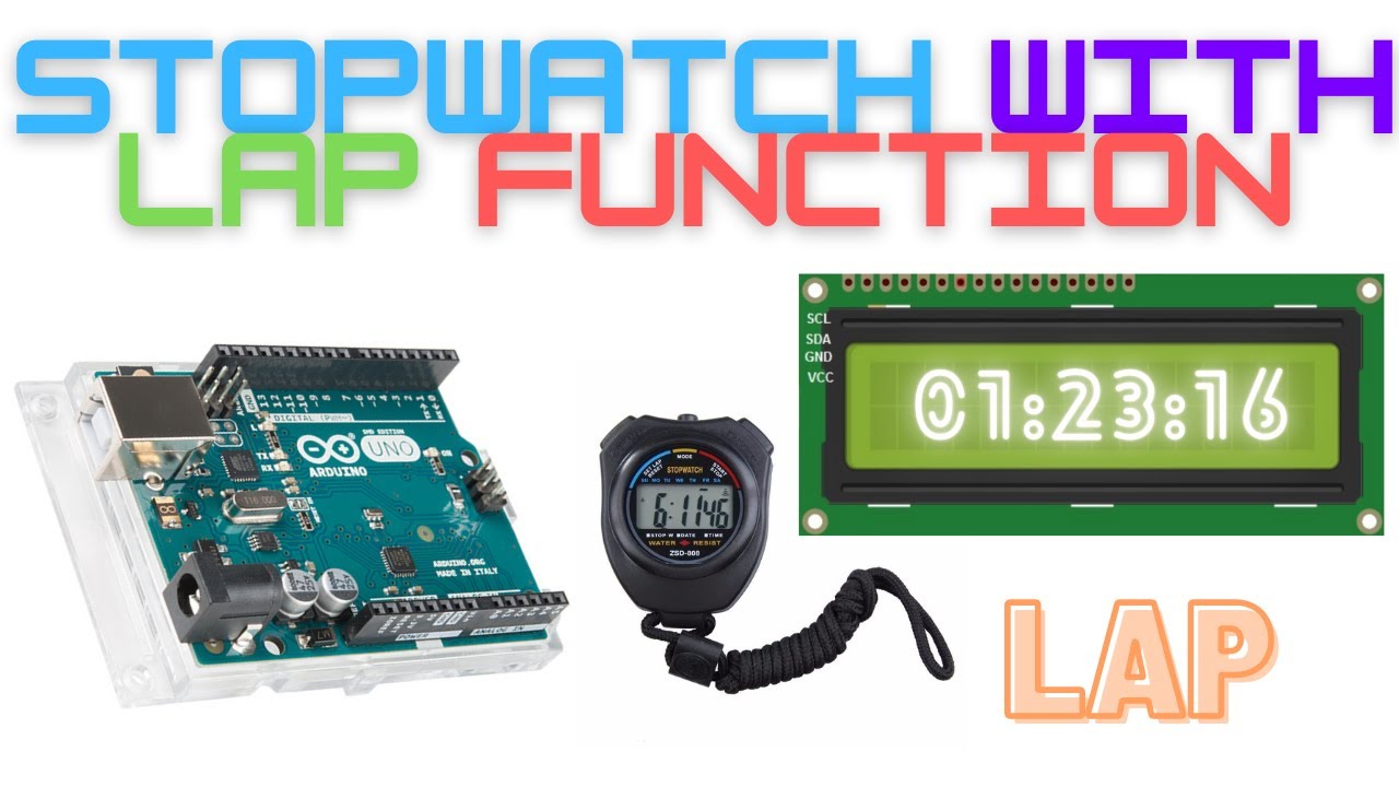 Arduino Stopwatch with Lap button!