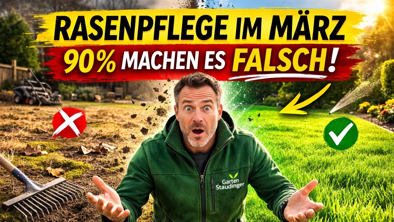 90 % machen diesen Rasen-Fehler im März – mach ihn nicht!
