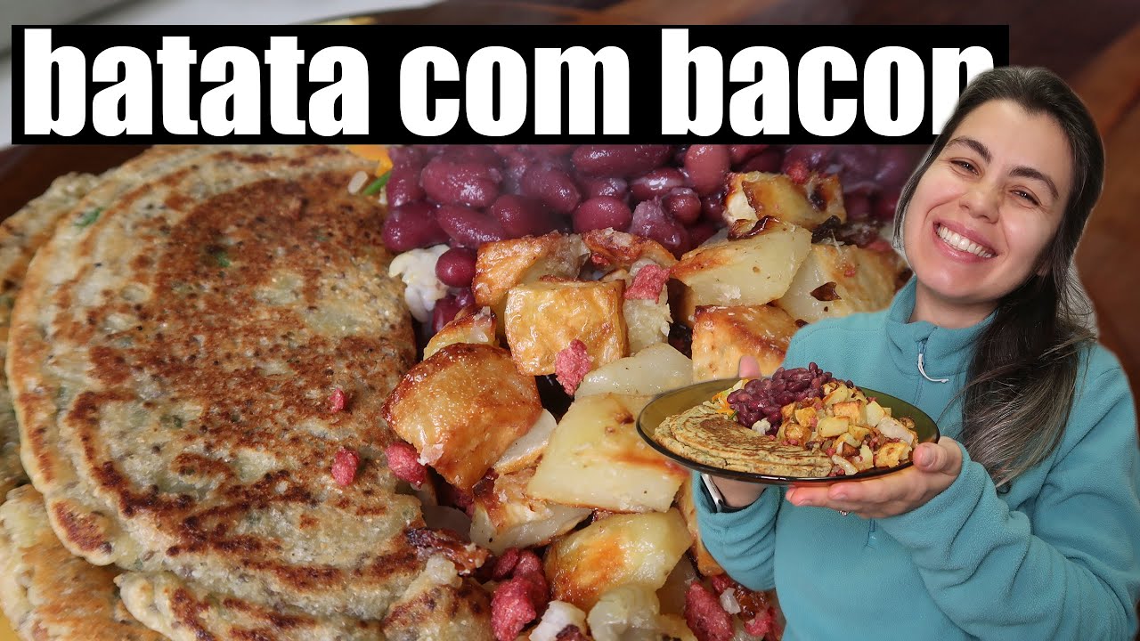 ALMOÇO COMPLETO DO DIA: OMELETE E BATATAS ASSADAS COM BACON | TNM Vegg