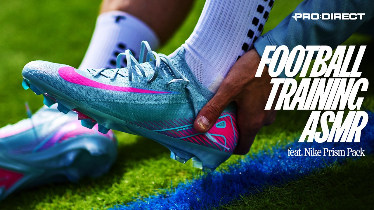ASMR FOOTBALL TRAINING SESSION 🔊 Nike Prism Pack