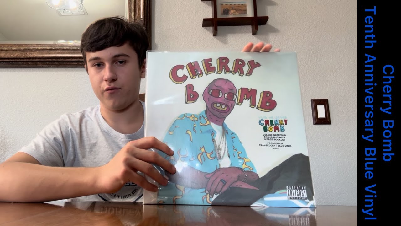 Tyler The Creator’s Cherry Bomb Tenth Anniversary Blue Vinyl with Mask Cover Unboxing