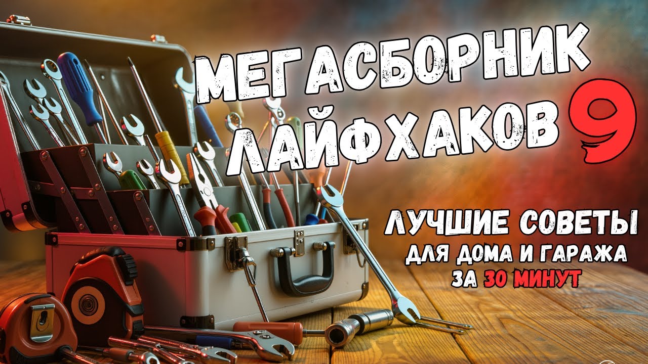 МЕГАСБОРНИК №9: 30 МИНУТ ПОЛЕЗНЫХ ИДЕЙ. Больше интересного в телеграм #lifehacks #diy #tools #tips