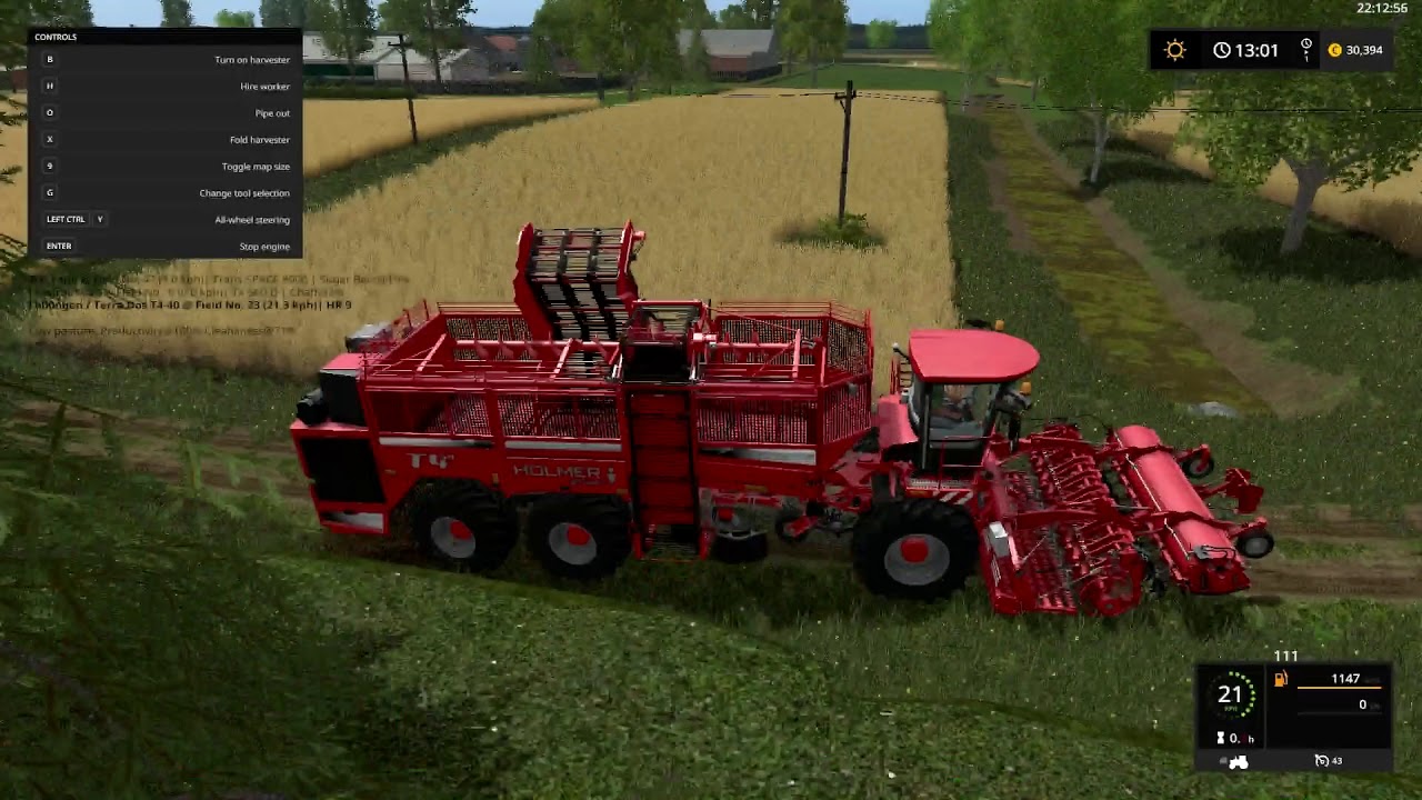 Farming Simulator 17 Timelapse 22 (Polska Kraina) - Sugarbeet harvest!
