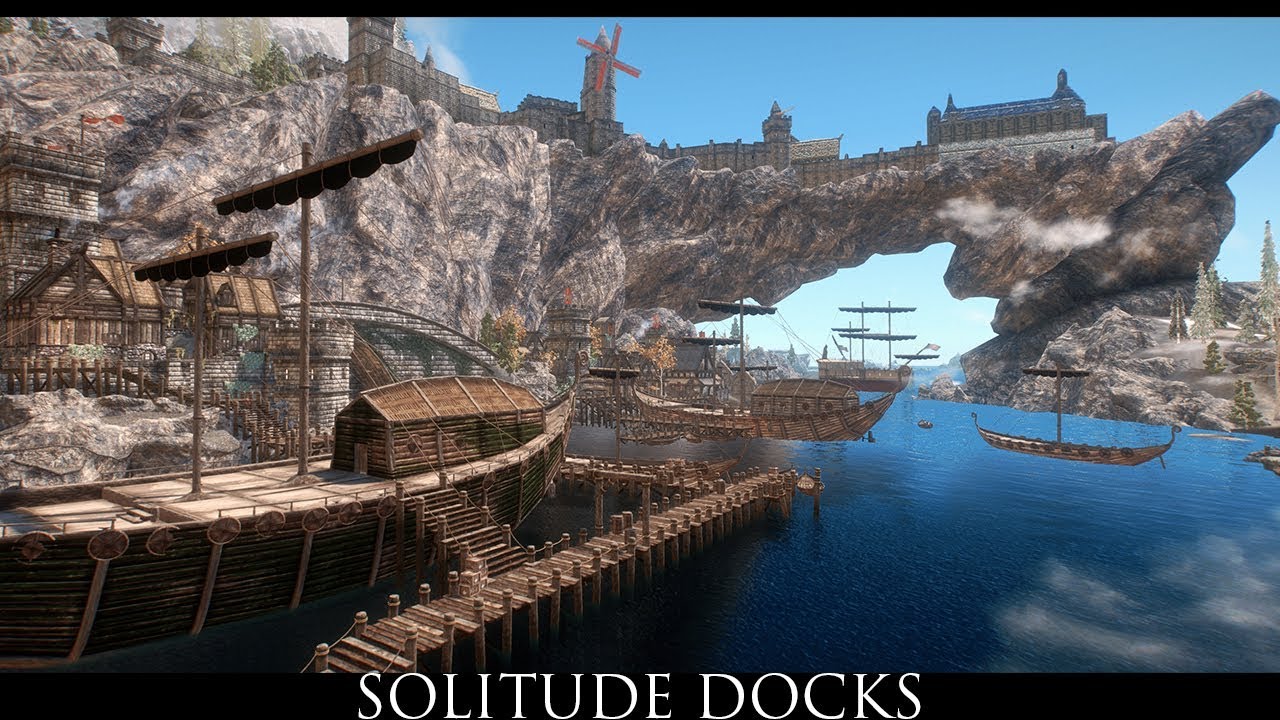 Skyrim SE Mods: Solitude Docks