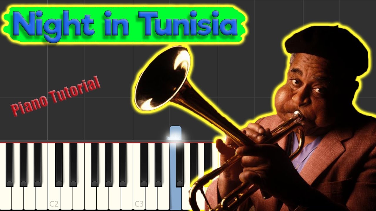 Dizzy Gillespie - Night In Tunisia - Jazz Piano tutorial (with improvisation example)