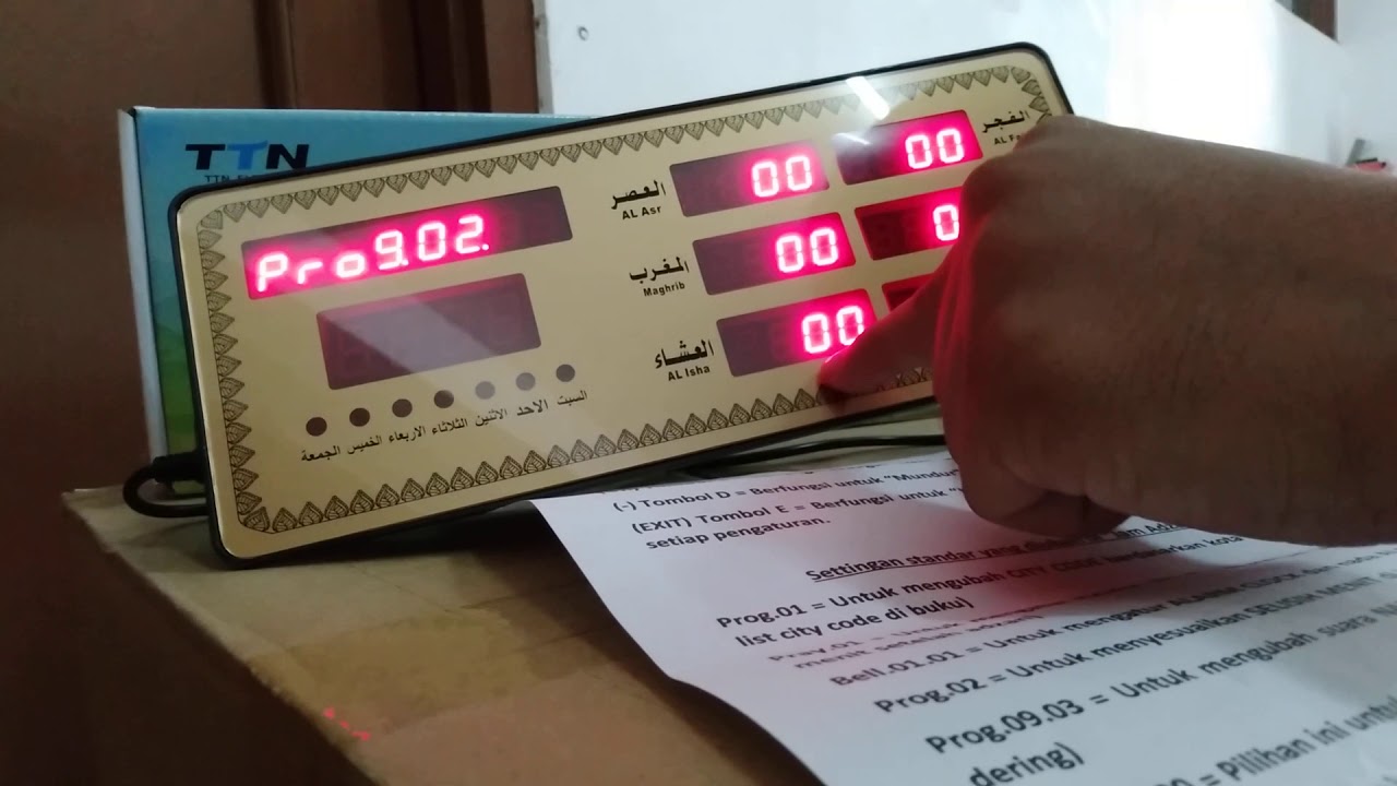Video Tutorial Panduan Jam Adzan AZ-2515