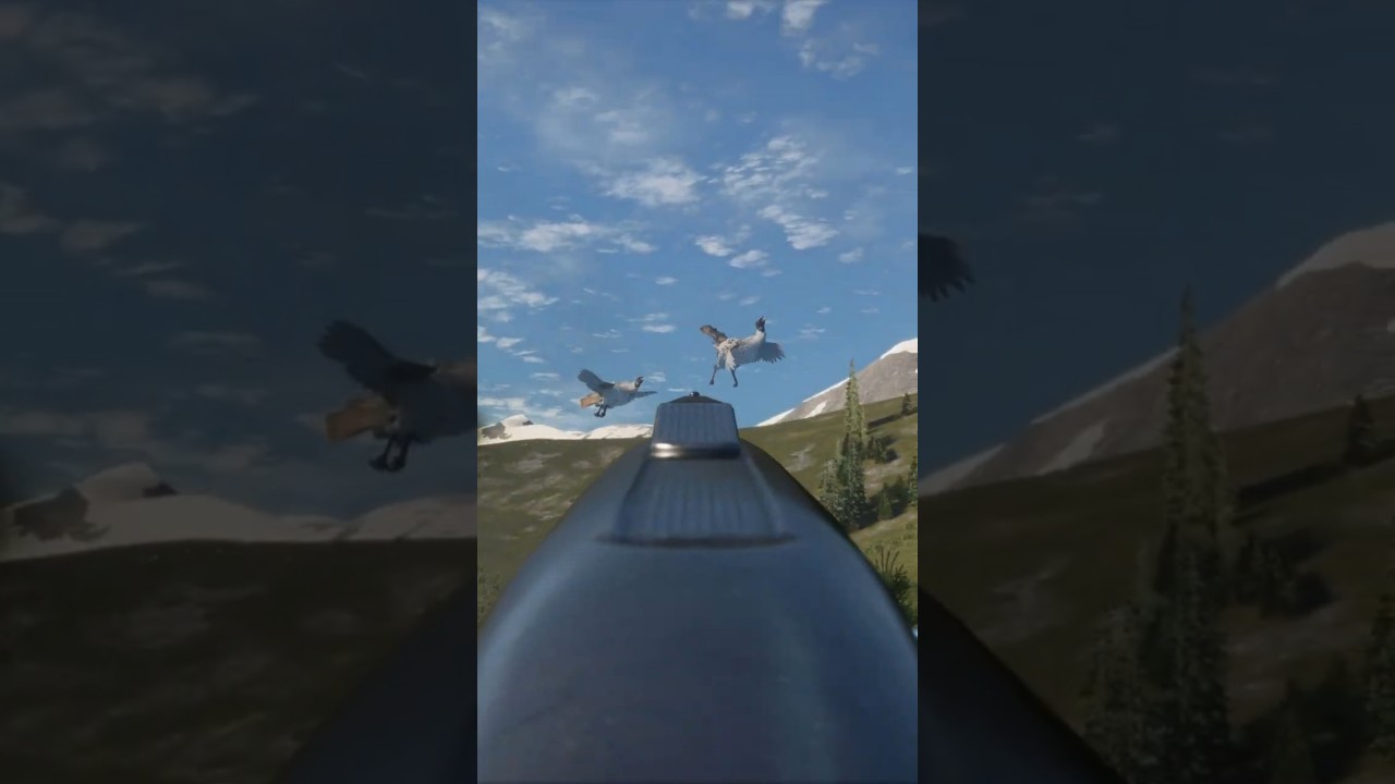 Turkeys are the EASIEST animal to hunt 🦃🦃🦃🔫 | theHunter: Call of the Wild #shorts