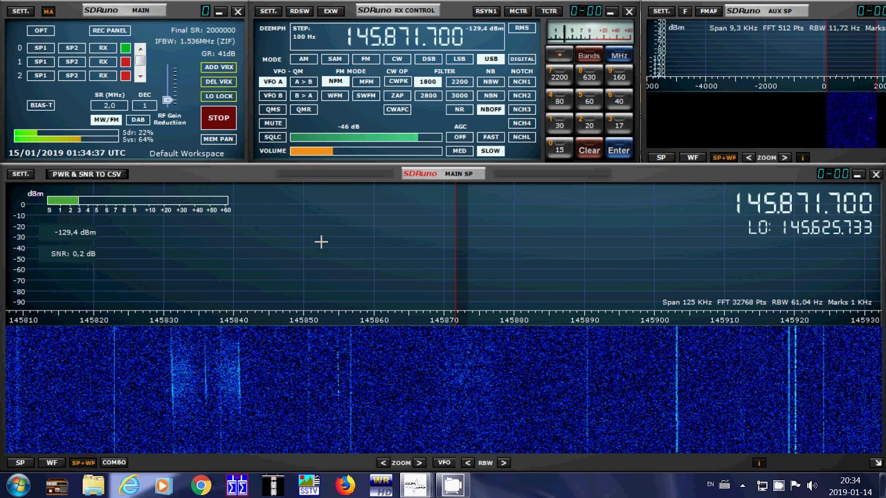 CAS 4A Amateur radio satellite reception on SDRplay RSP1A Receiver