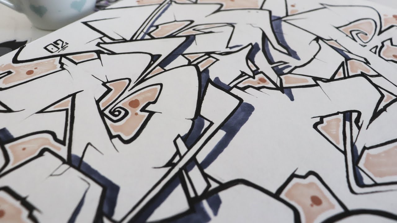 How to draw Graffiti letter B (6 Different ways!)