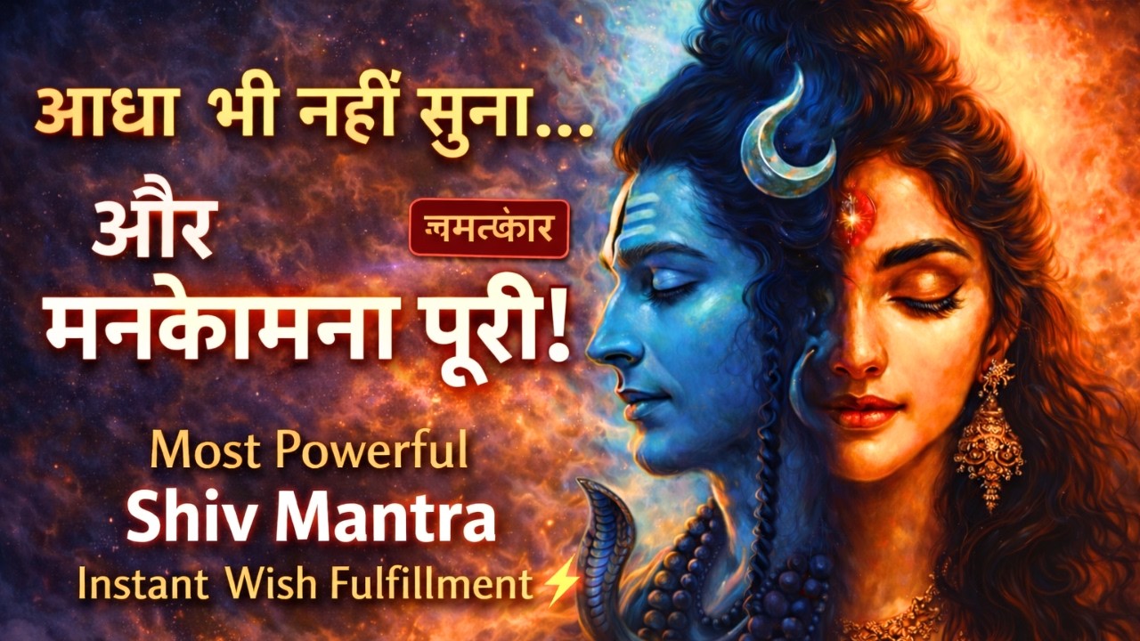 जो मांगा है मिल जाएगा 🙏 आधा सुनते ही | Shiva Mantra for Instant Results