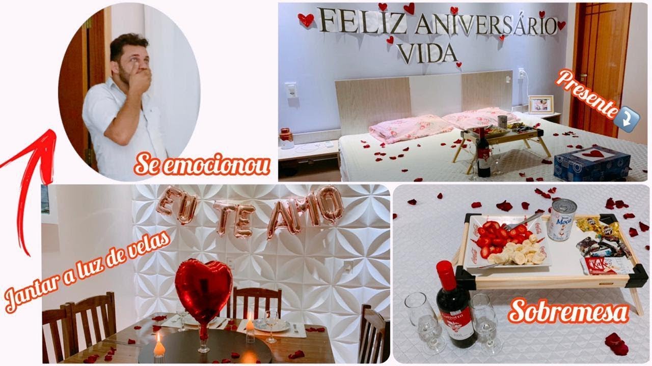 Fiz uma SURPRESA ROMÂNTICA no aniversário dele❤🥂