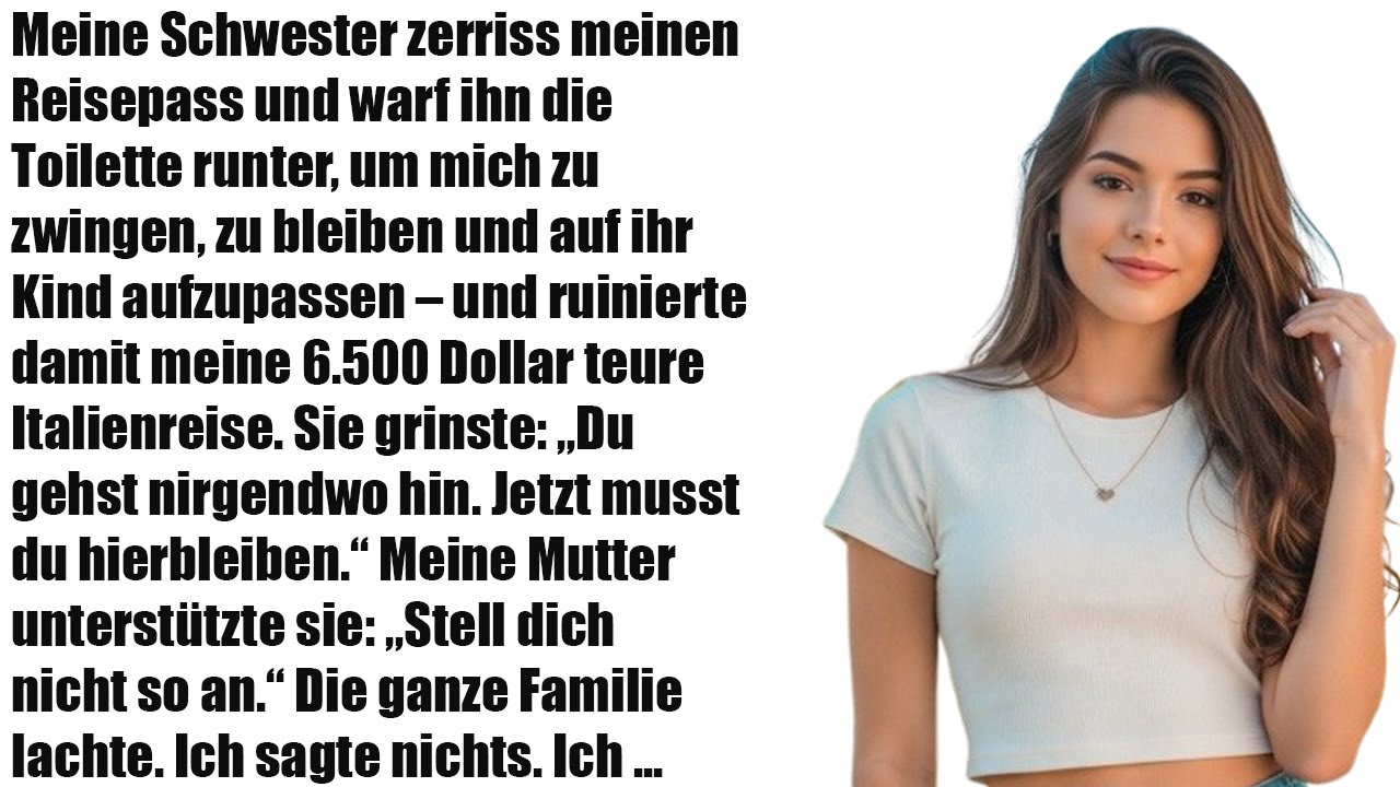 Meine Schwester zerstörte meinen Pass, um mich festzuhalten – Meine Italienreise ruiniert