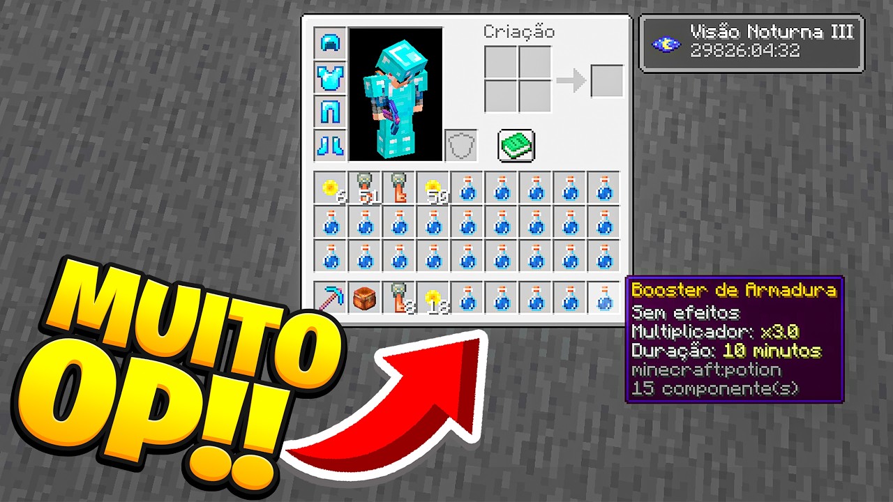 ⭐Minecraft: I used a booster inventory all at once!
