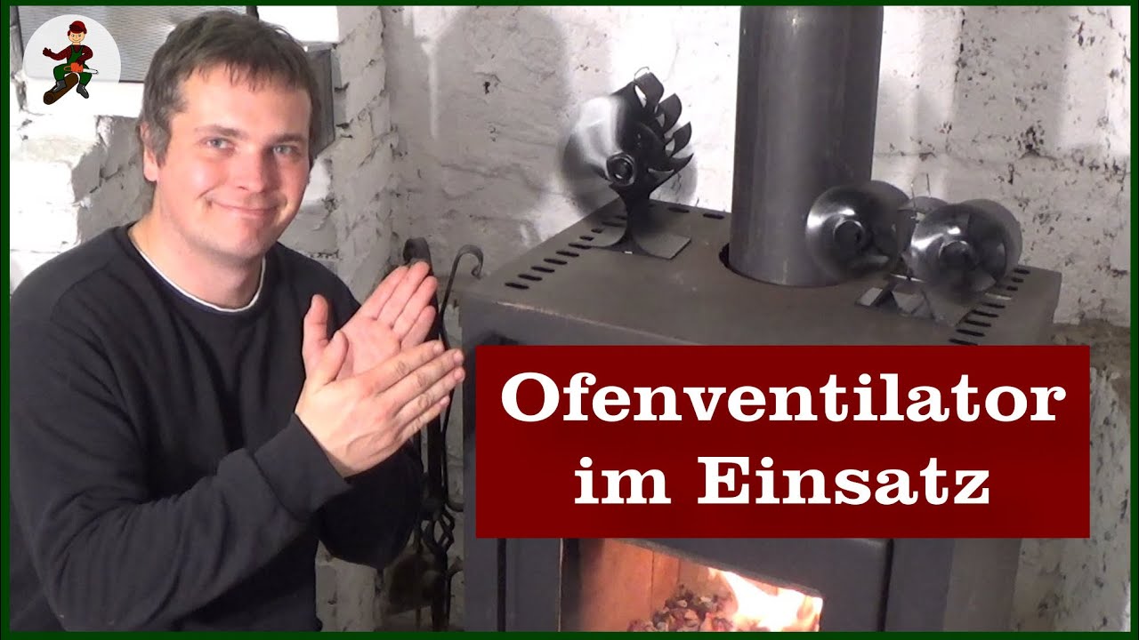 Ofenventilator im Einsatz