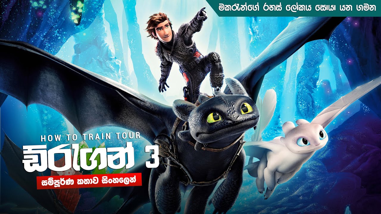 How to train your dragon 3  කතාව සිංලෙන් | Movie Explanation Sinhala | Sinhala Movie Review