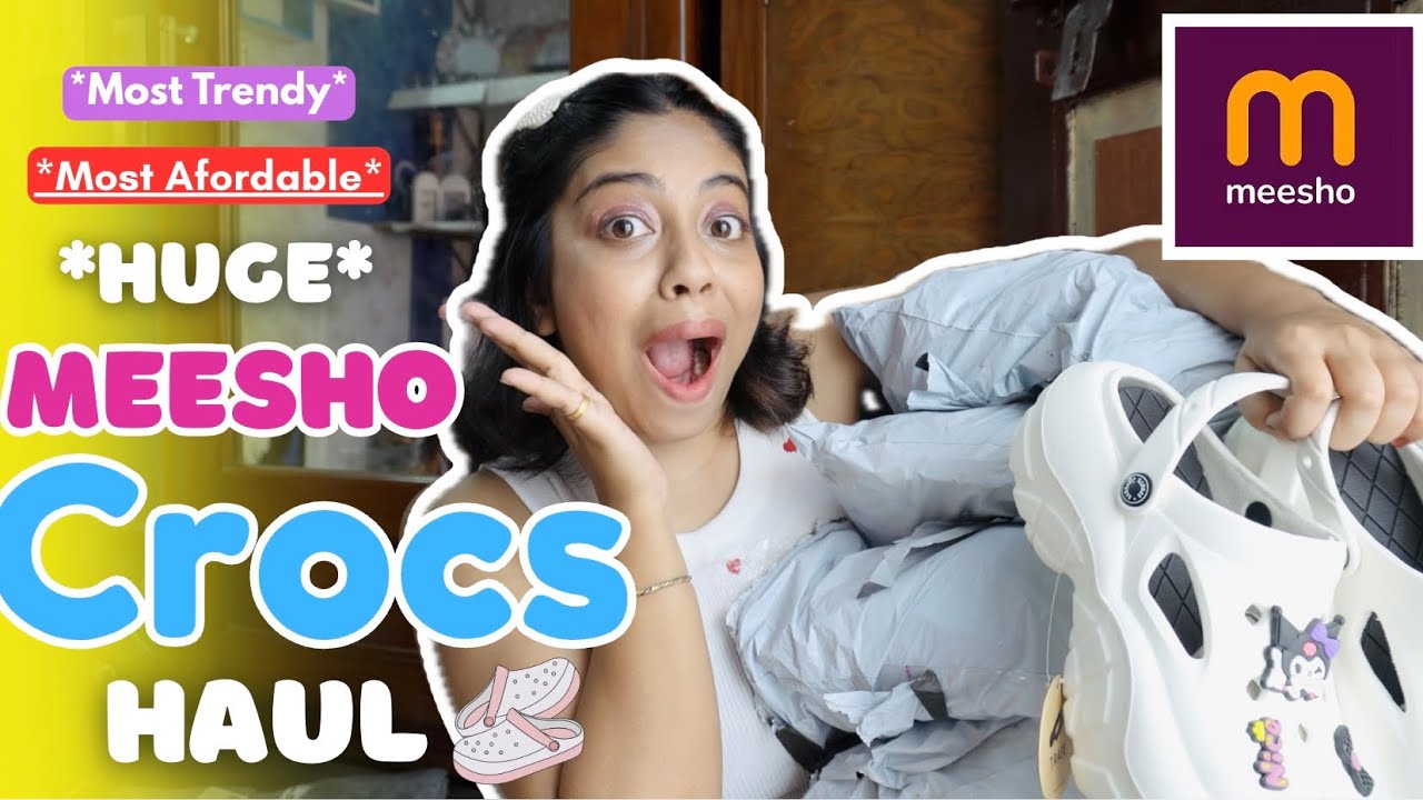 *HUGE* MEESHO DAILY WEAR CROCS HAUL UNDER ONLY RS.400/- || Affordable Rainy Footwear From Meesho😍