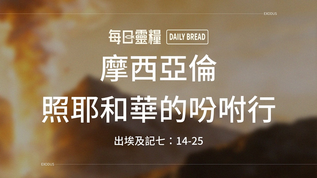 【每日靈糧】出埃及記七：14-25｜謝文瑩牧師_20260319