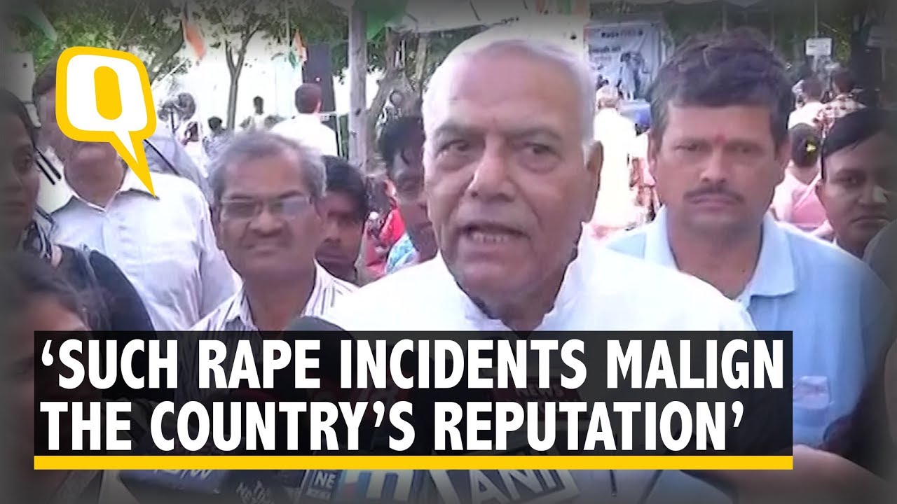 BJP Leader Yashwant Sinha Speaks On Unnao, Kathua Rapes