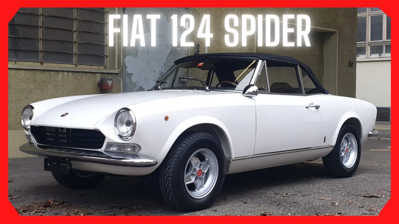 Fiat 124 AS Sport Spider 1969 car review in 4K