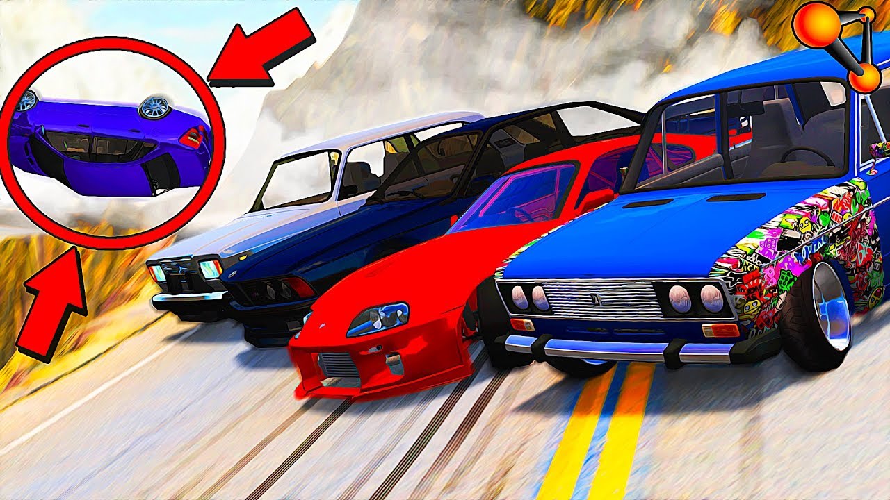 НЕЛЕГАЛЬНЫЙ ДРИФТ в горах хорошим не закончится... BeamNG Drive