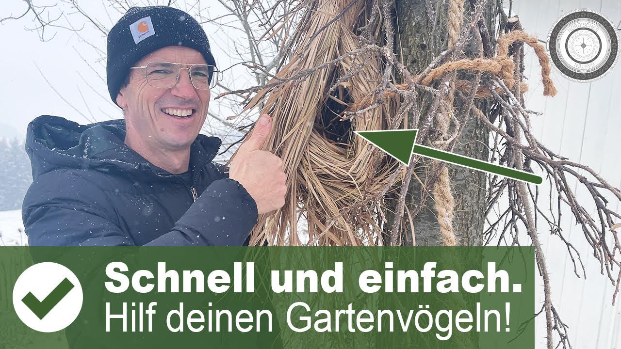 Einfach und super hilfreich! Mach auch du Nisttaschen für Rotkehlchen & Co