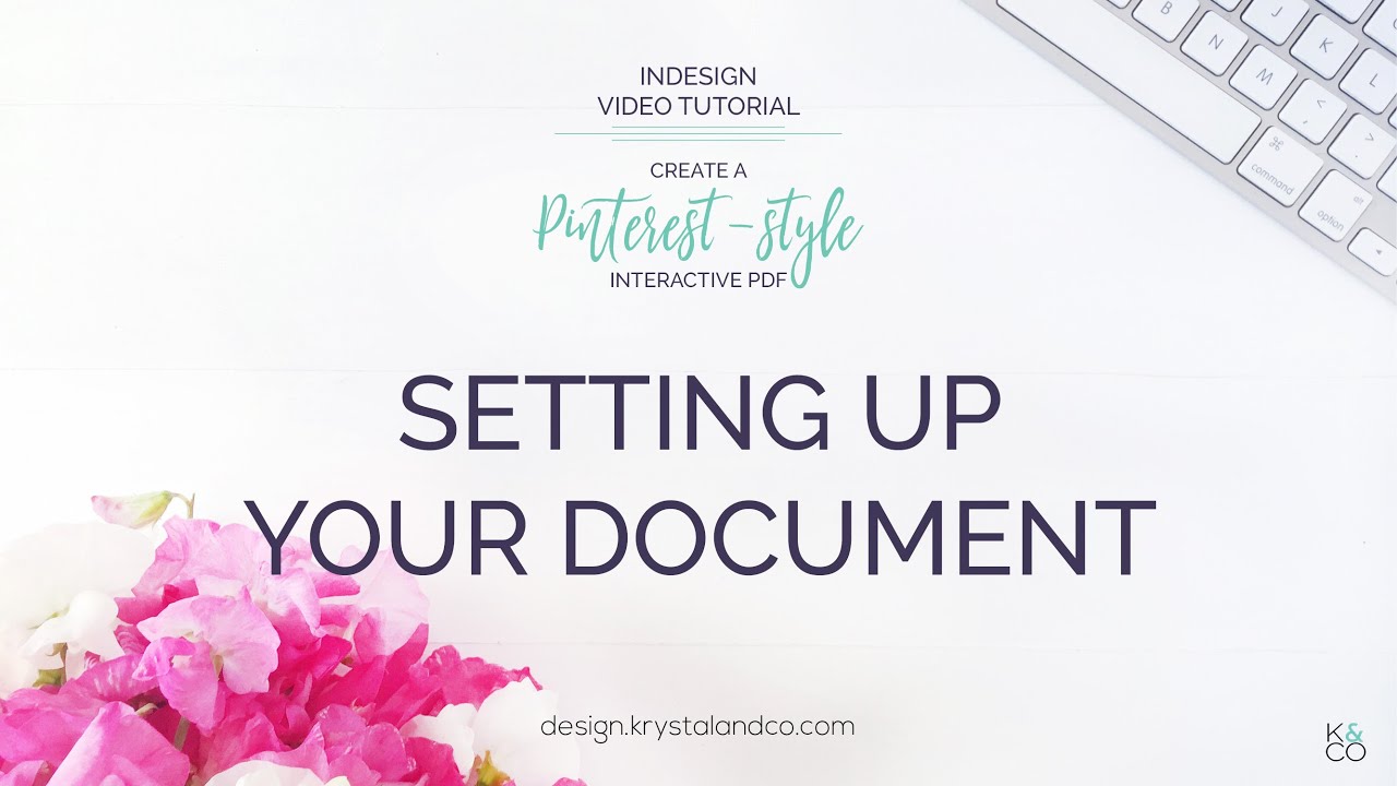 Create a Pinterest-Style Interactive PDF | Setting up Your Document