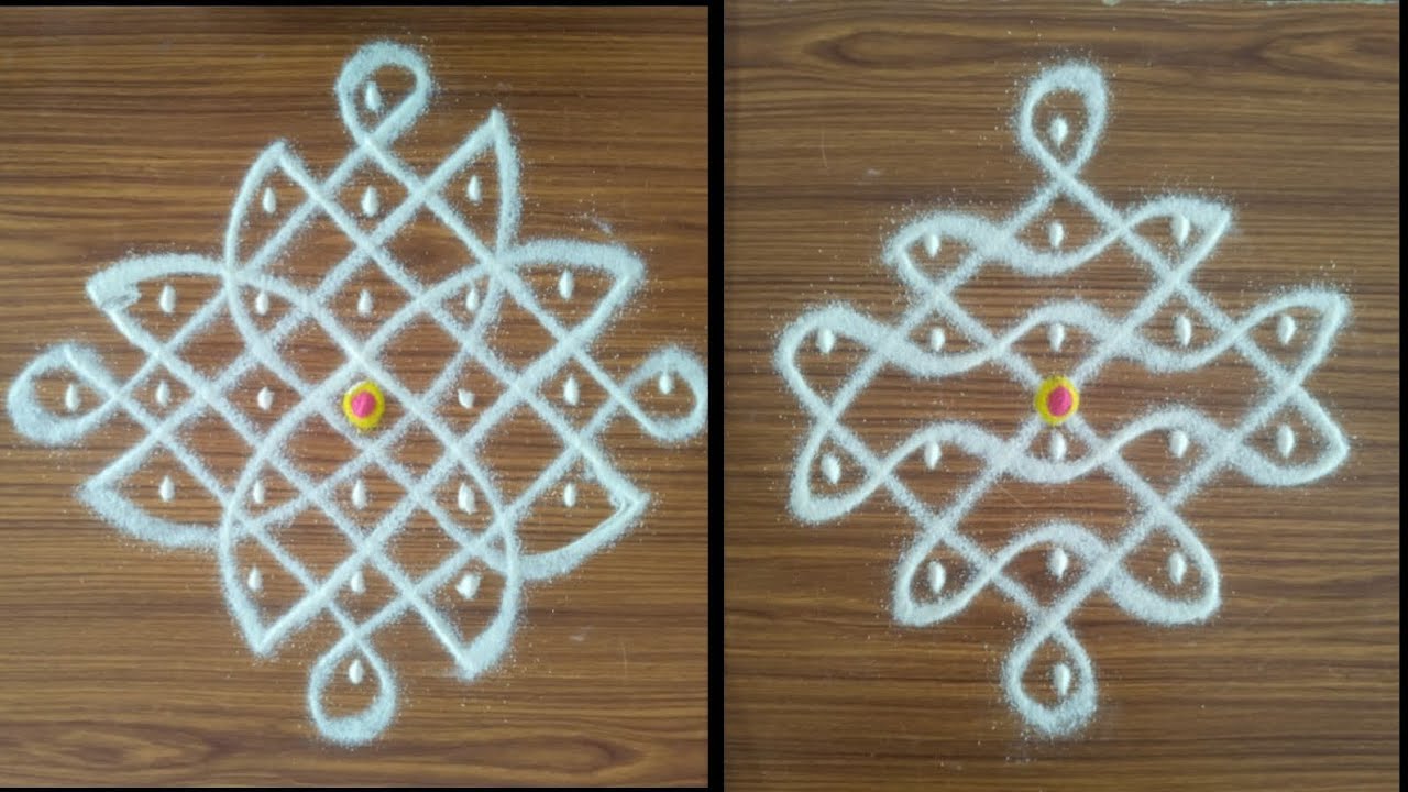 🌺Beautiful and simple kolam🌺easy rangoli design🌺Treditional muggulu designs🌺dailyuse ranglloli