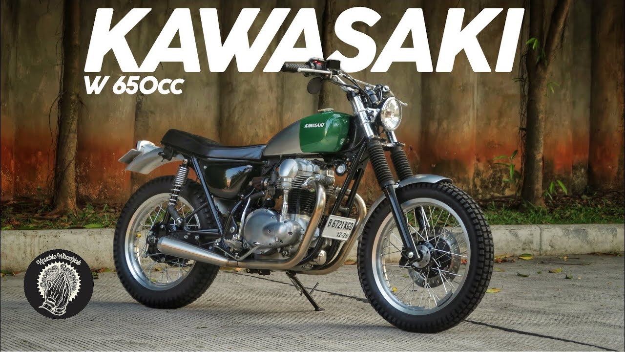 KAWASAKI W650 CUSTOM By KNUCKLEWHACKJOB 🔥