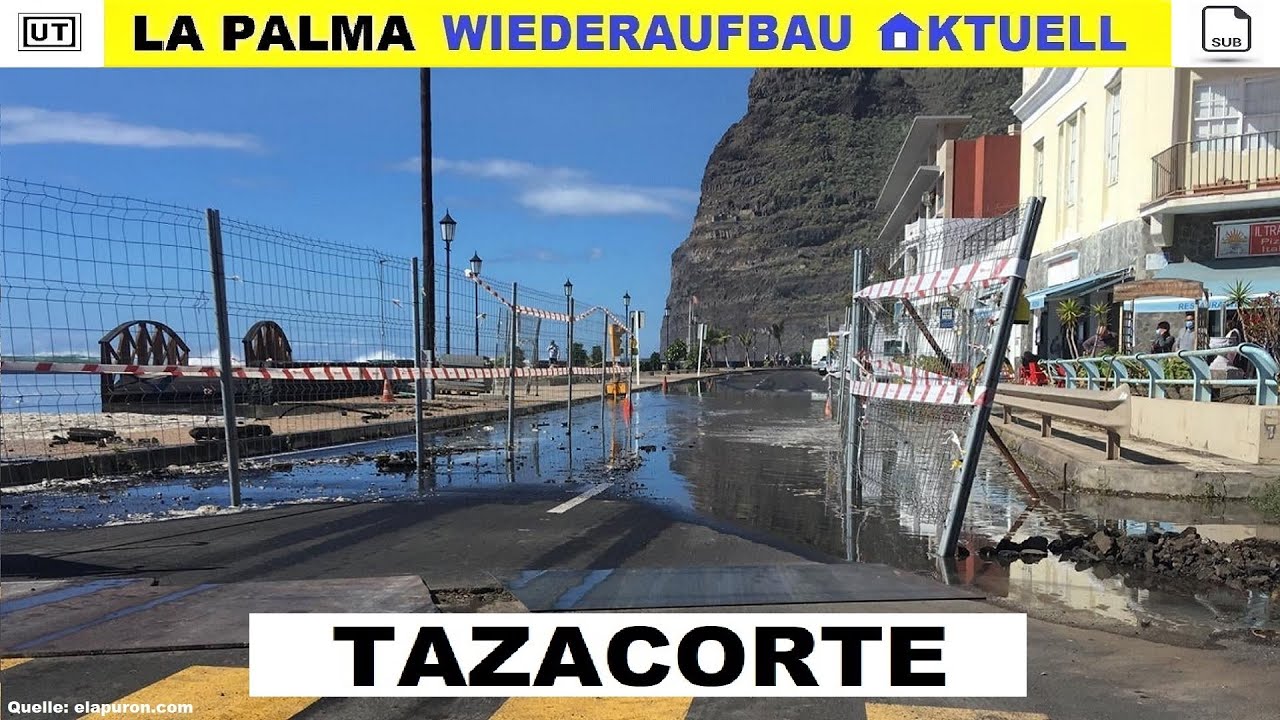 La Palma aktuell News 27.02.2024 Öffnung der gesperrten Straße LP-2 zum Hafen in Tazacorte um 18 Uhr