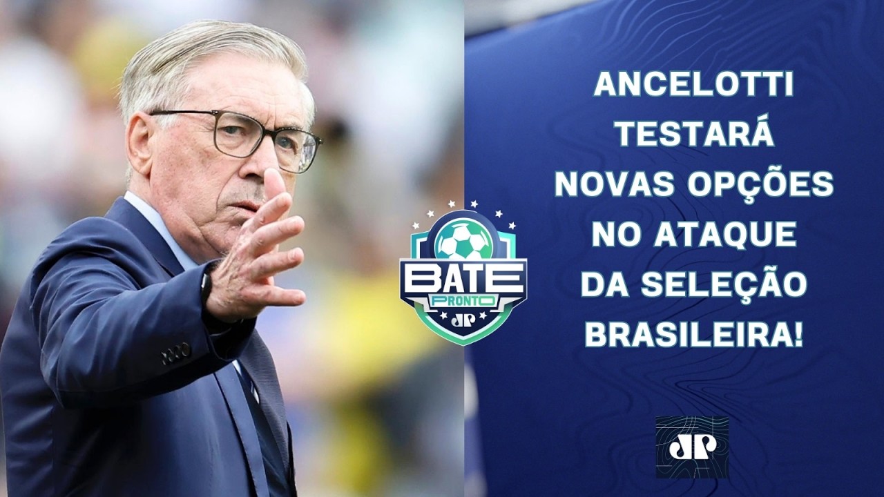ANCELOTTI TESTA NOVAS OP&Ccedil;&Otilde;ES NO ATAQUE DA SELE&Ccedil;&Atilde;O NO AMISTOSO CONTRA A CRO&Aacute;CIA! | BATE-PRONTO